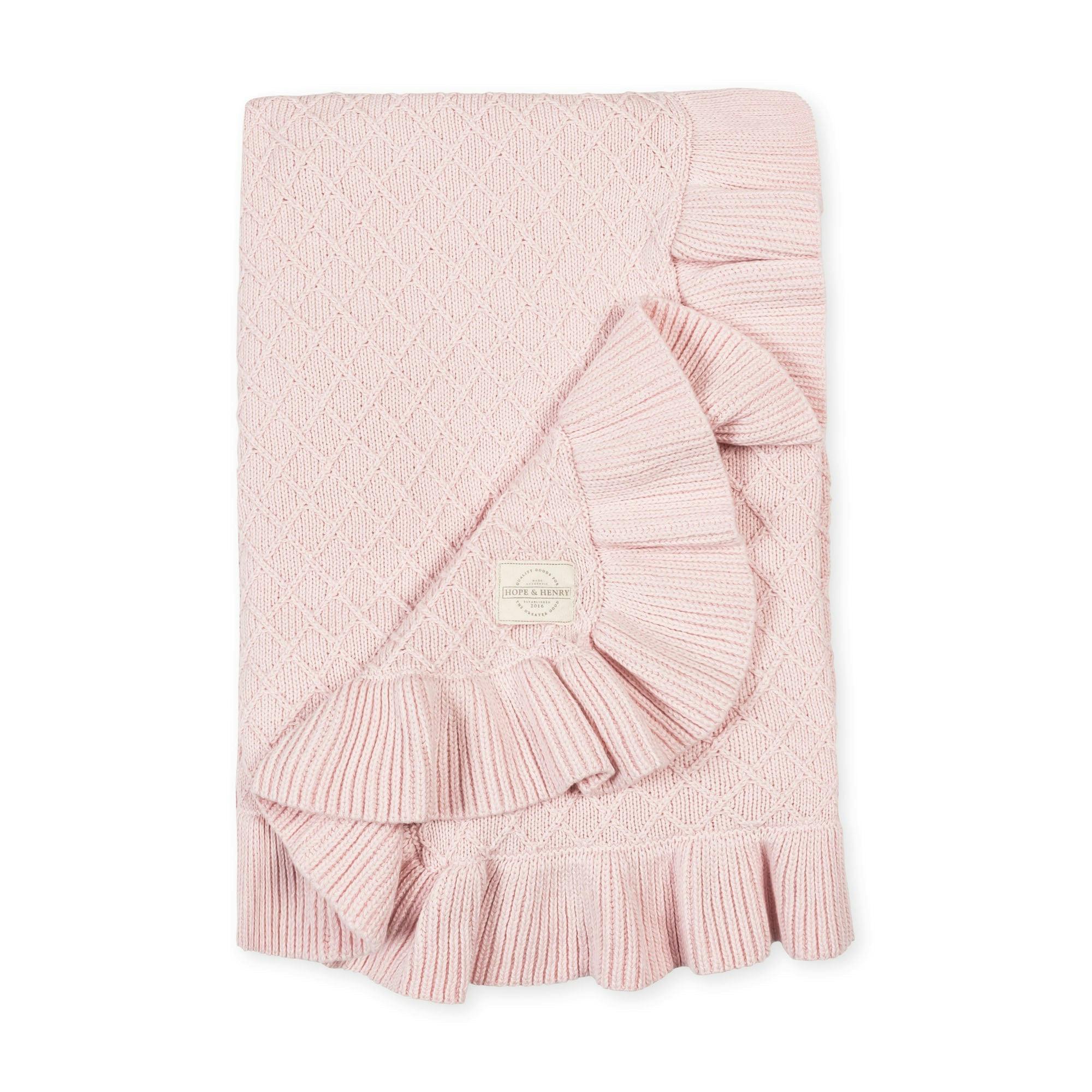Organic Ruffle Edge Baby Blanket
