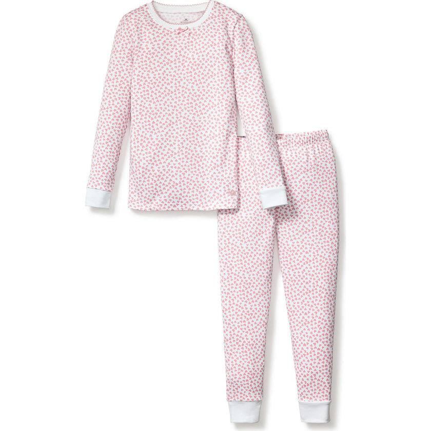 Kid's Pima Snug Fit Pajama Set in Sweethearts