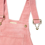 Adult Pink Chunky Cord Overalls