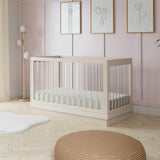 Harlow Acrylic 3-In-1 Convertible Crib With Toddler Bed Conversion Kit