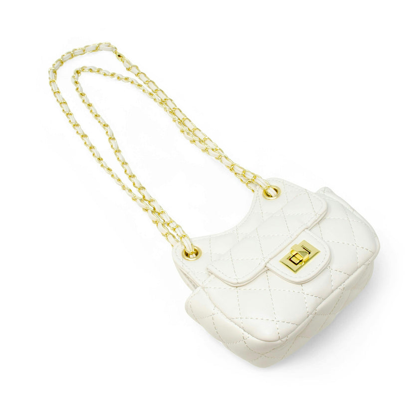 Girls Tiny Quilted Treasure Purse
