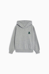 TNS Logo Hoodie Mid Grey Melange