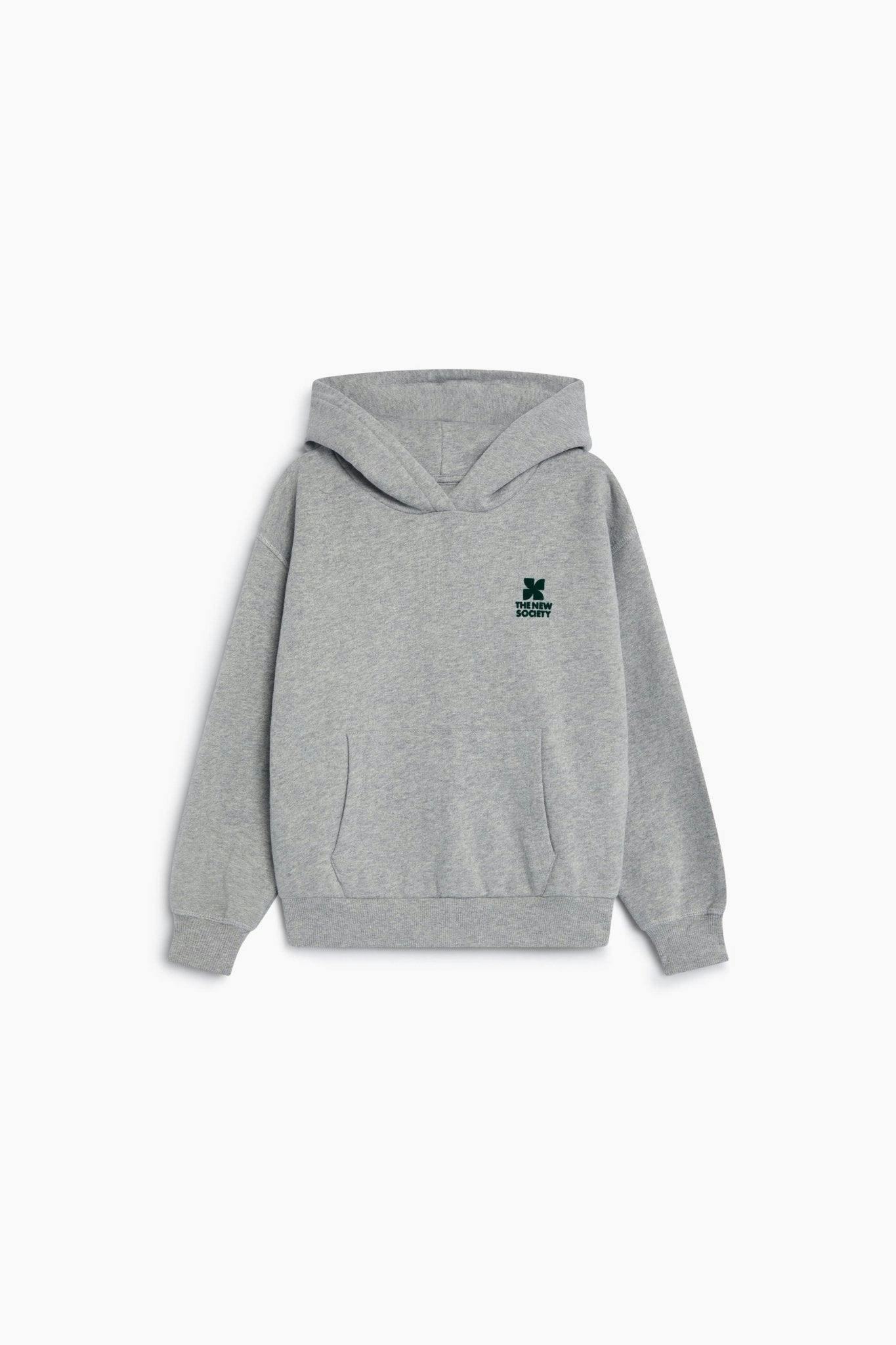 TNS Logo Hoodie Mid Grey Melange