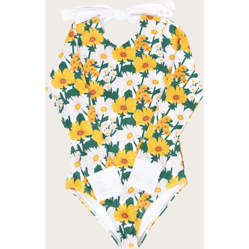 Hamptons Floral One Piece Long Sleeve