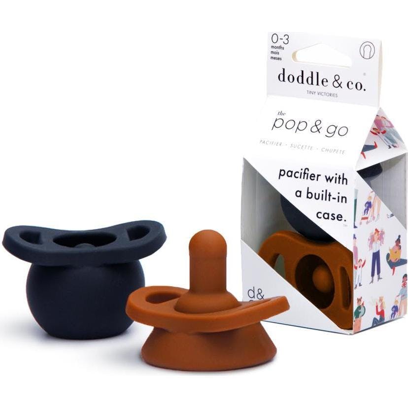Pop & Go Pacifiers - Coal/Spice