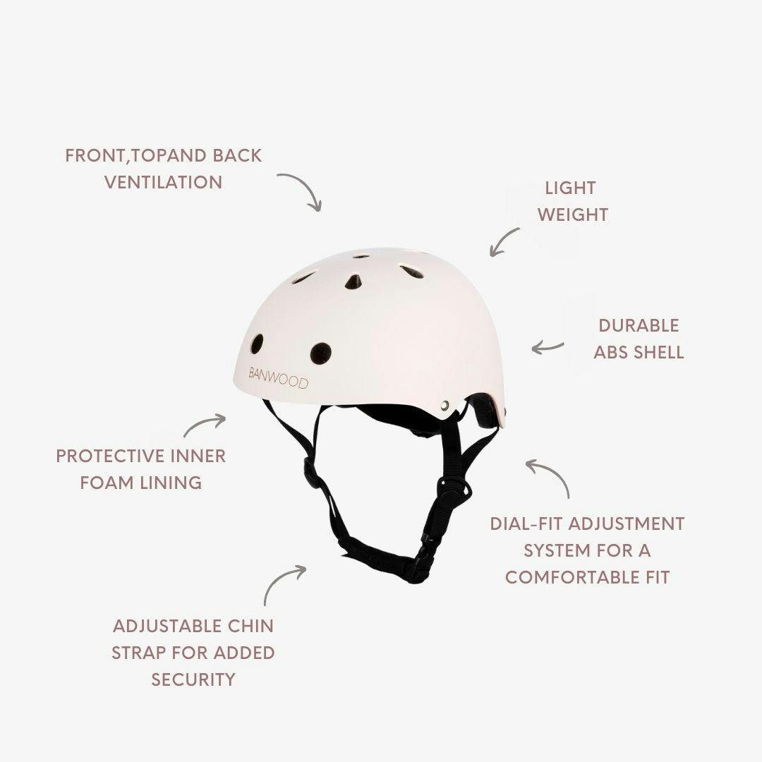 Banwood Classic Kids Bike Helmet — Matte Pink