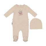 Whimsy Wheelbarrow Footie and Beanie Set