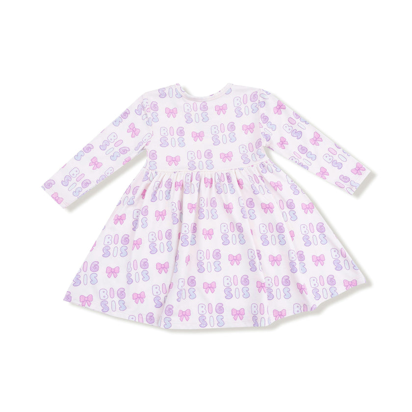 Big Sis - Twirly Long Sleeve Dress