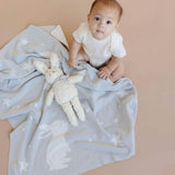 Star Moon Blanket Bunny Plush Toy Gift Set