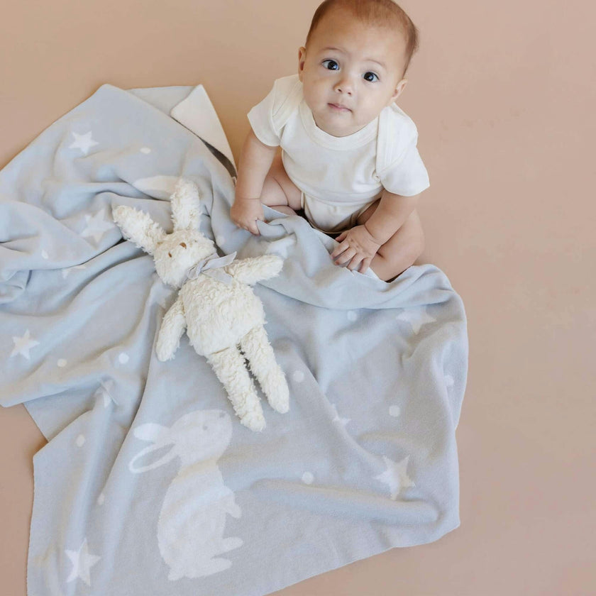 Star Moon Blanket Bunny Plush Toy Gift Set