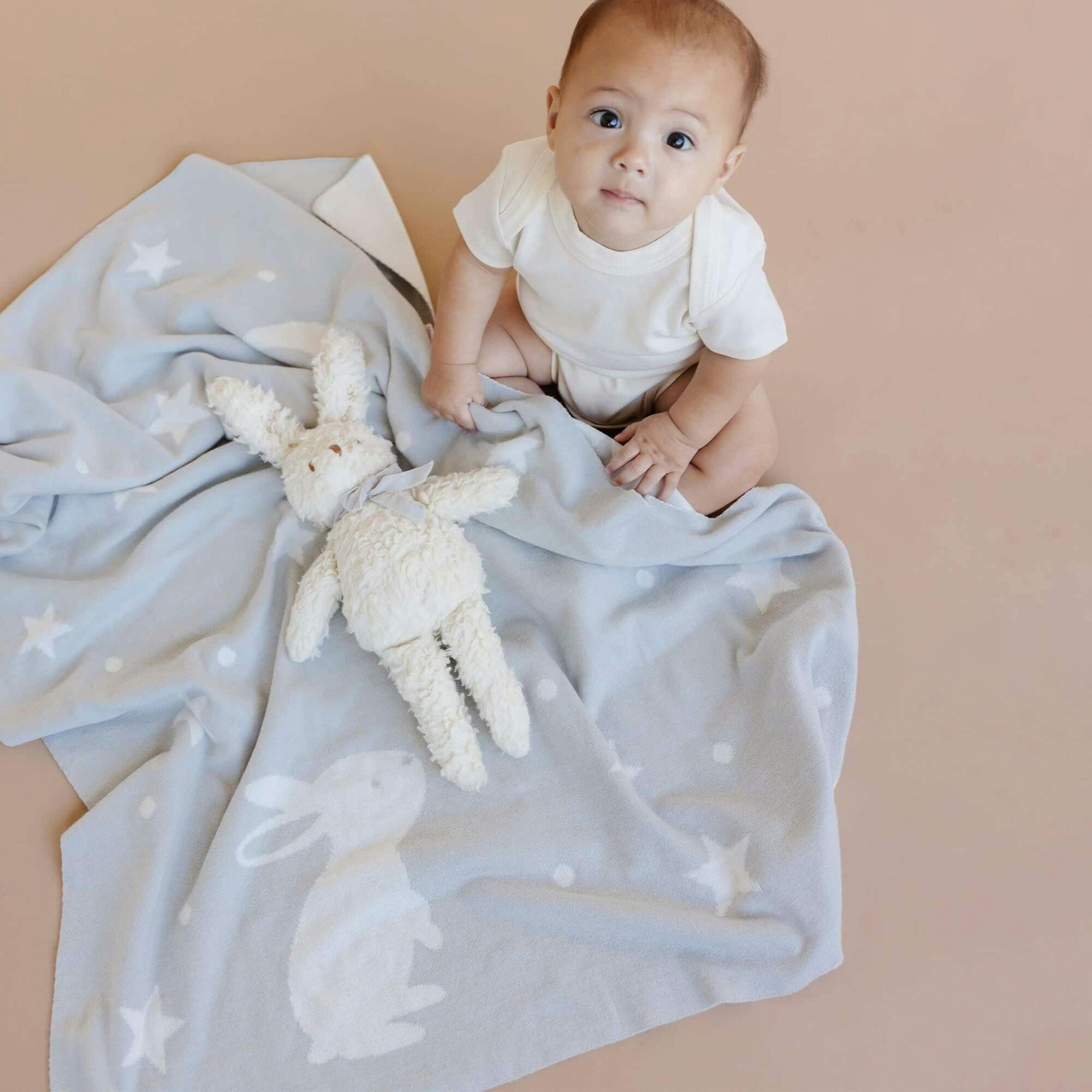 Star Moon Blanket Bunny Plush Toy Gift Set