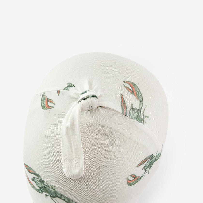 Mint Lobster Luxe Stretch Newborn Gown & Hat Set