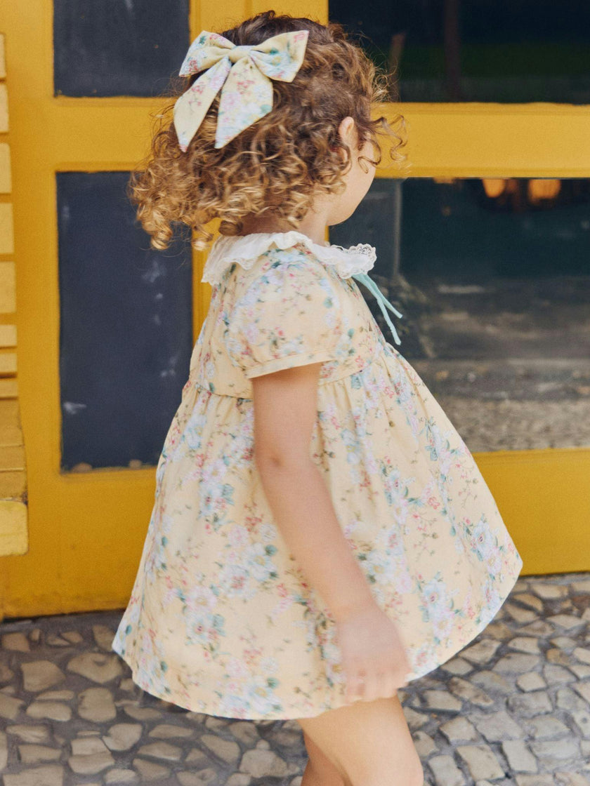 Yellow Floral Willow Baby Girl Set