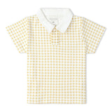 Organic Collar Tee & Shorts Set - Dotty Gingham