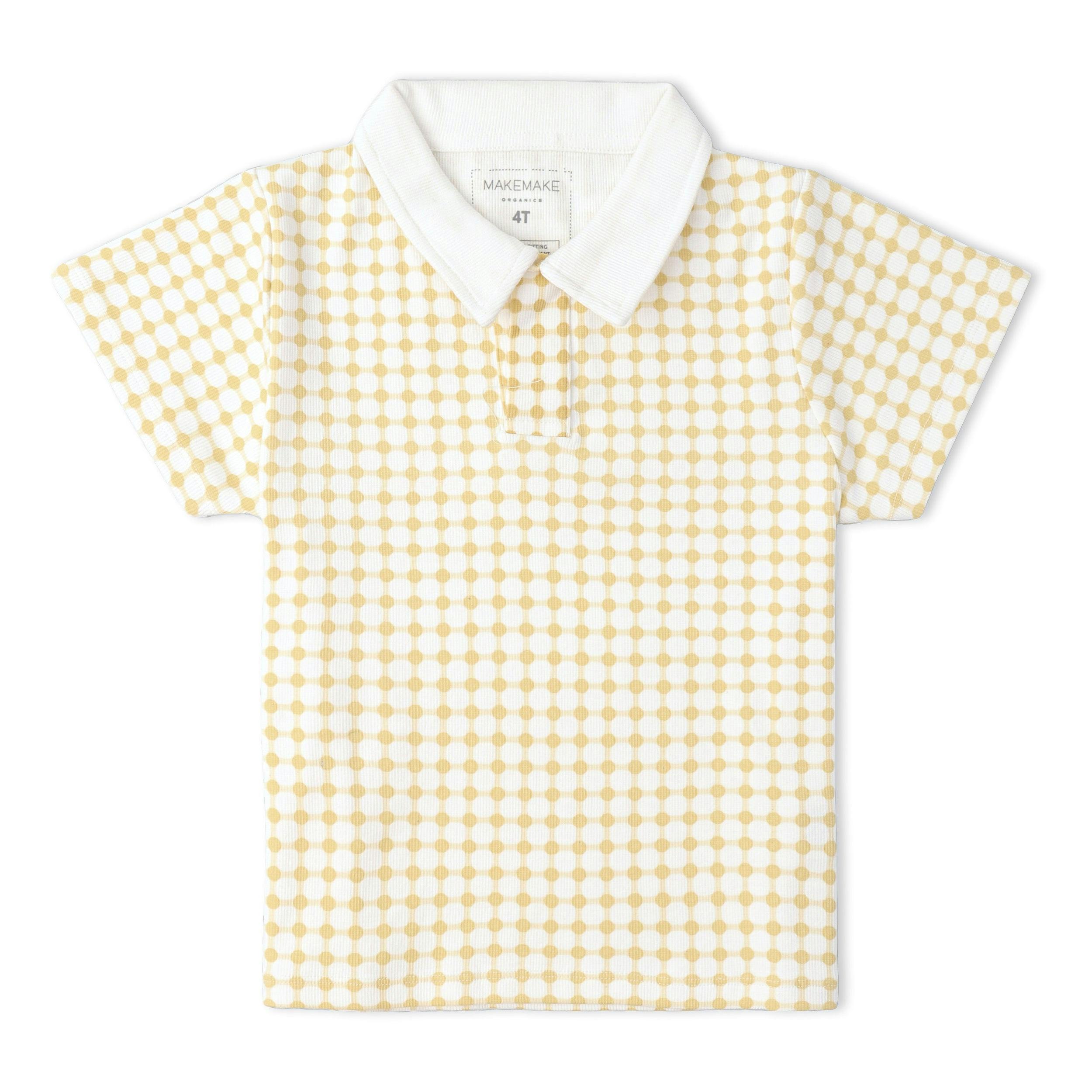 Organic Collar Tee & Shorts Set - Dotty Gingham