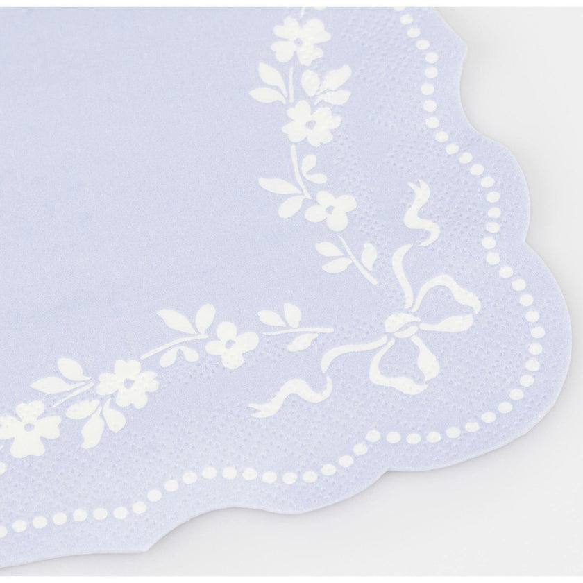 Rococo Blue Small Napkins