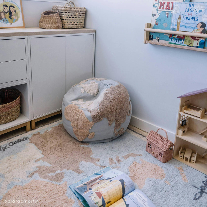 Washable Rug Vintage Map