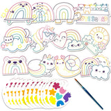 Playful Painters Easy Watercolor Painting Kit - Rainbow Cuties
