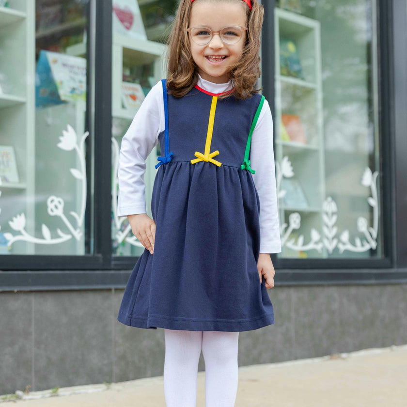 Pique Knit Jumper with Bows