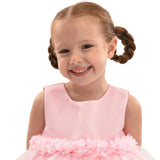 Light Pink Amarielle Floral Waist Tulle Dress