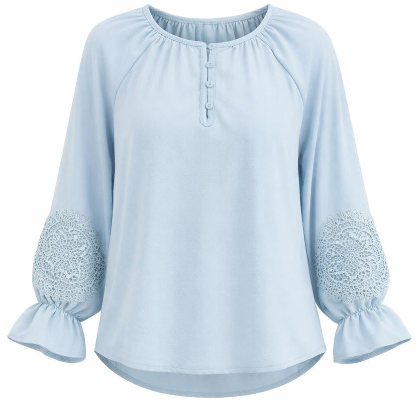 Crochet Lace Woven Blouse