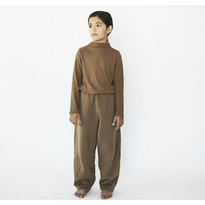 Rib Mock Neck Long Sleeve Top