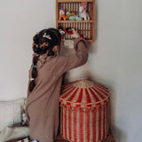 Circus Tent - Toy Basket / Red & Straw