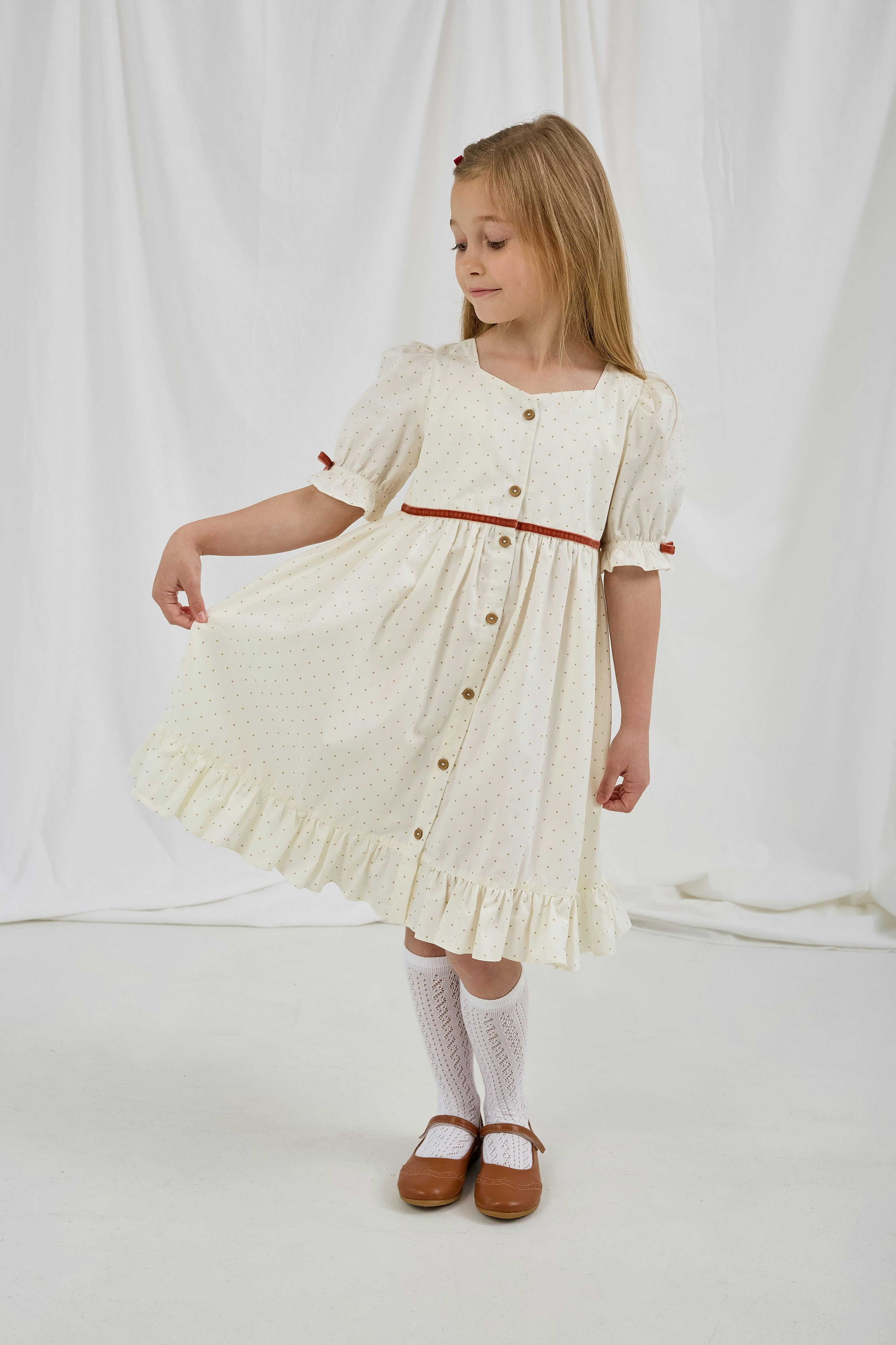 Polka Dots Cotton Dress