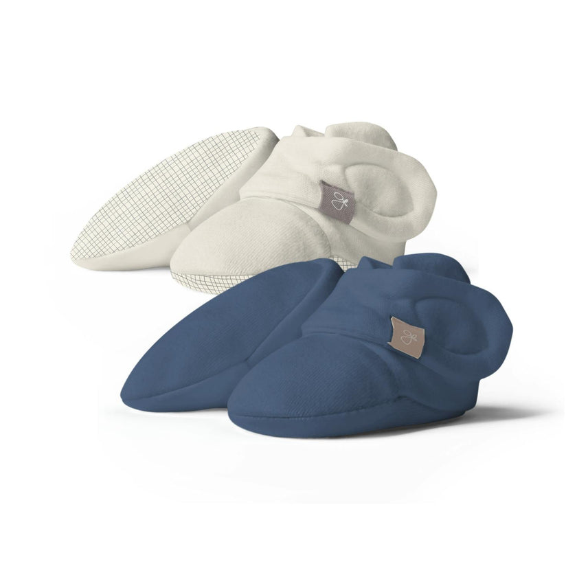 STAY ON 2-PACK BOOTS | INDIGO + GRIDLOCK — Bamboo Organic Cotton Blend