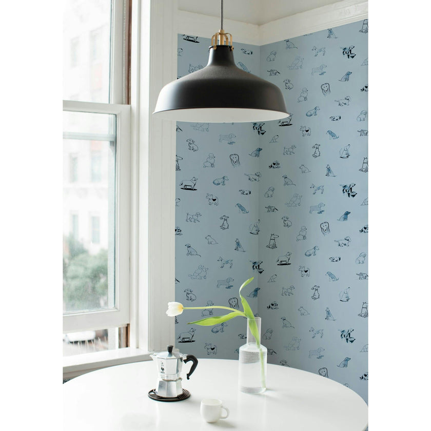 Good Dogs Everywhere Woven Wallpaper