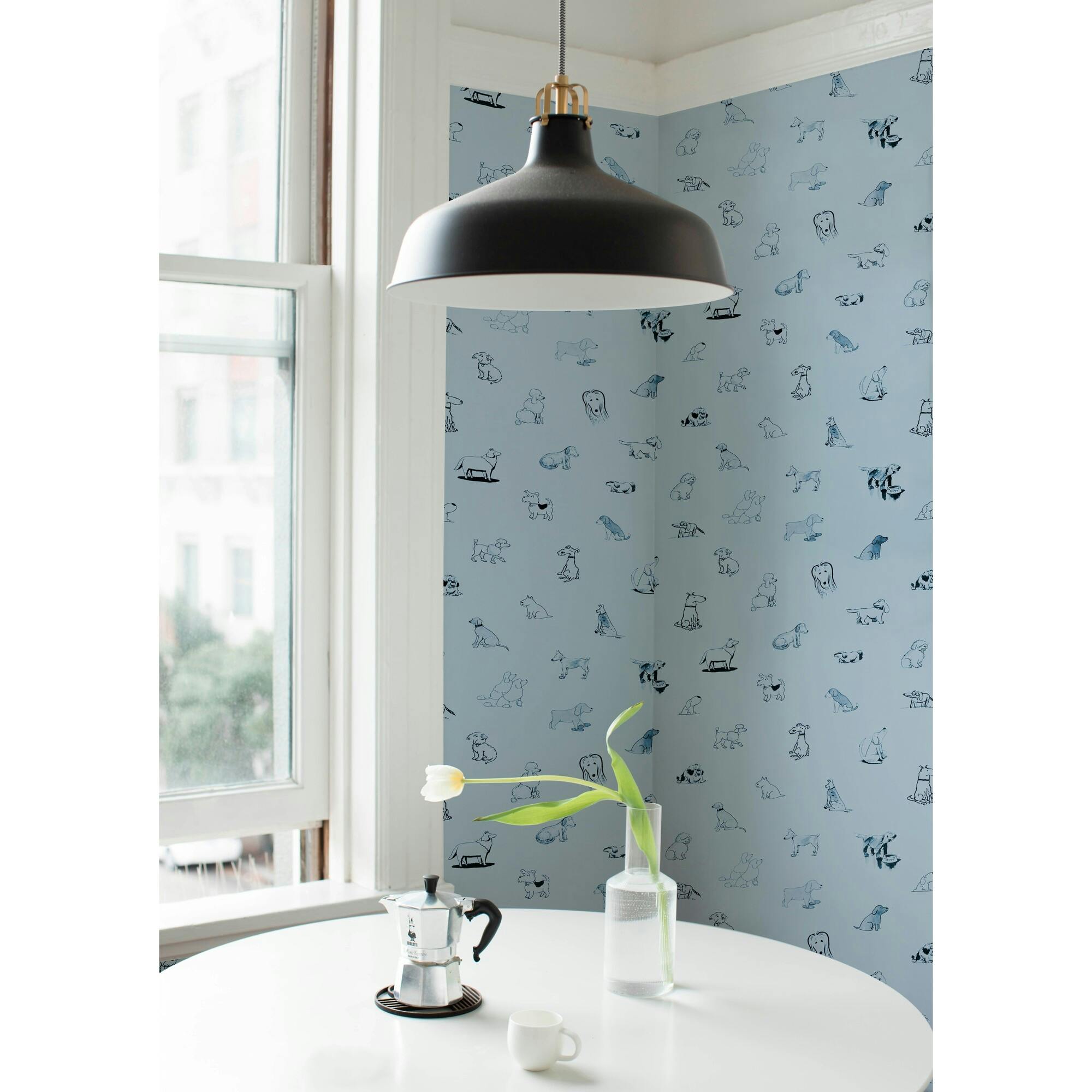Good Dogs Everywhere Woven Wallpaper