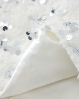 Chrissy Feather Sequin Mini Skirt