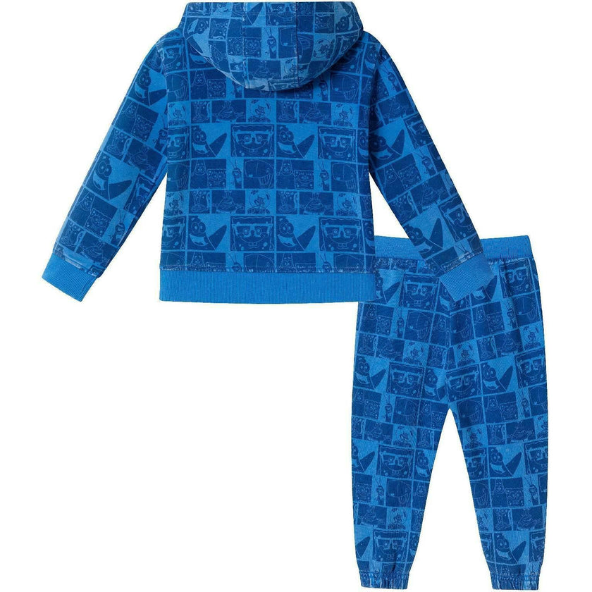 SpongeBob SquarePants™ x Andy & Evan® | Kids (2-7) Stone-Washed Character Collage Sweatshirt Set