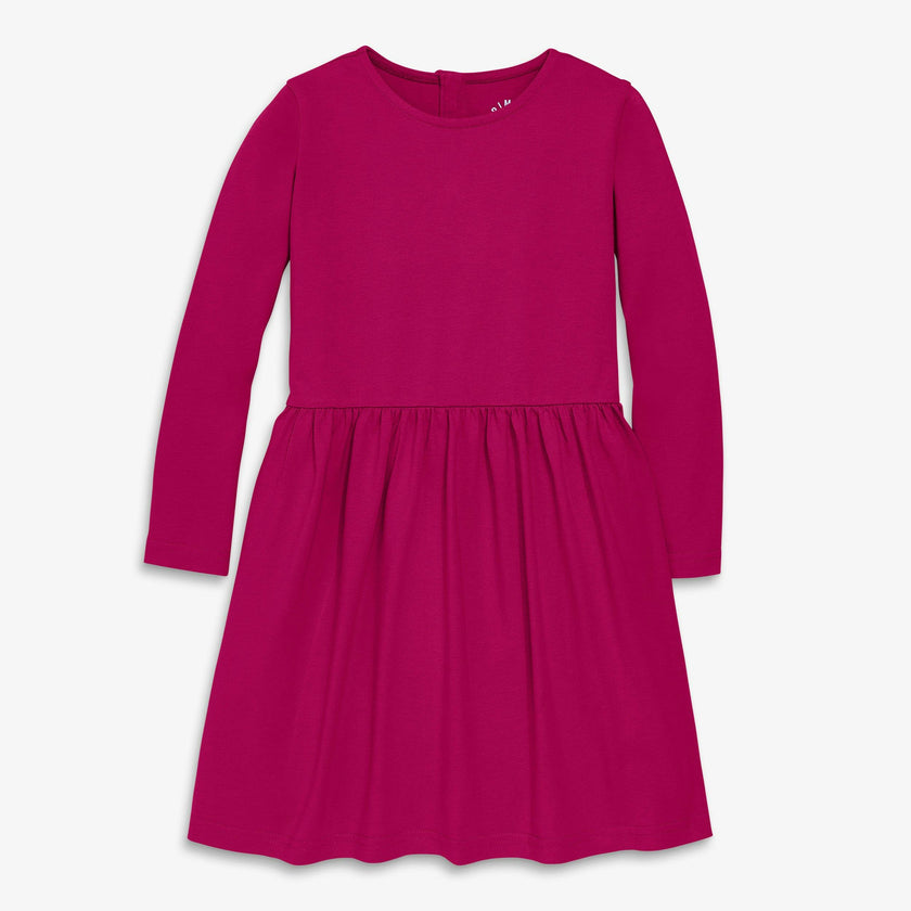 Kids long sleeve perfect pocket dress