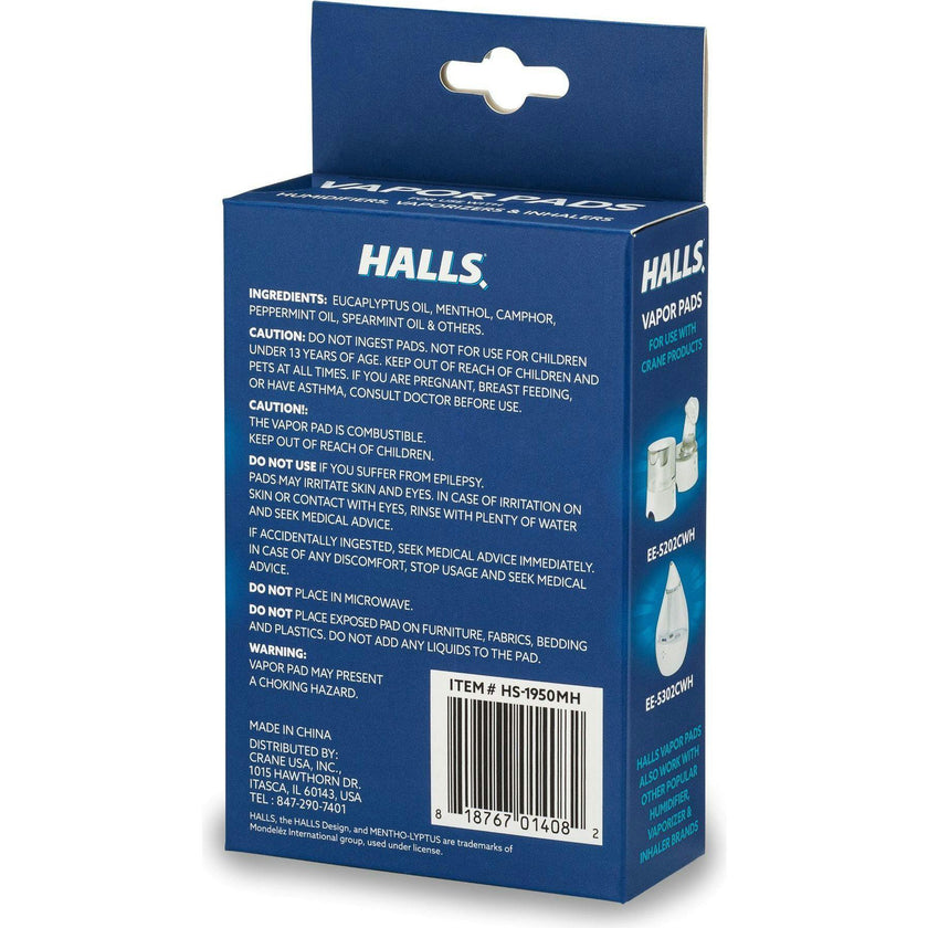 HALLS® Mentho-Lyptus Scented Vapor Pads