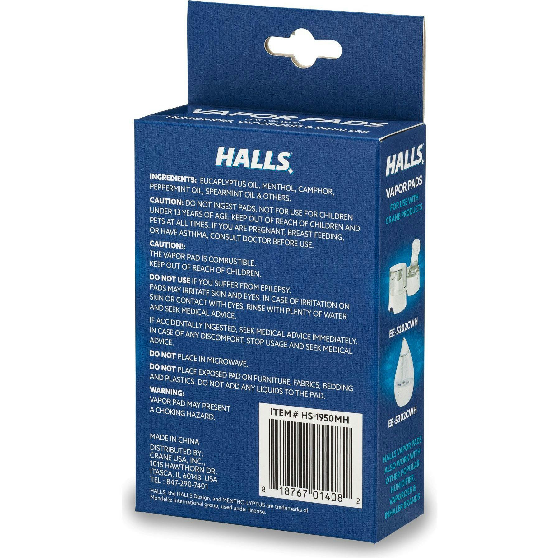HALLS® Mentho-Lyptus Scented Vapor Pads