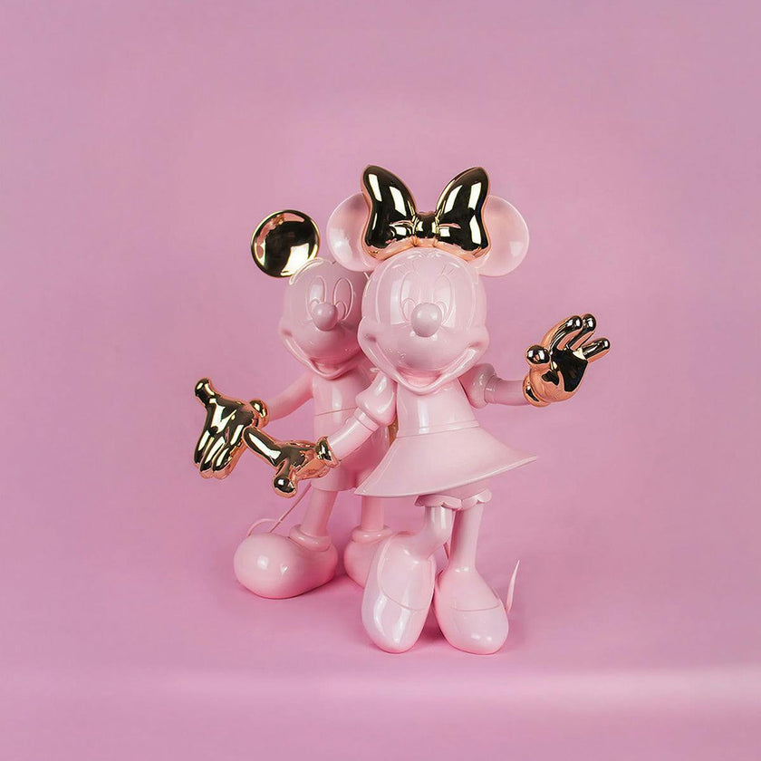 Minnie WELCOME Pastel Pink & Gold 12in