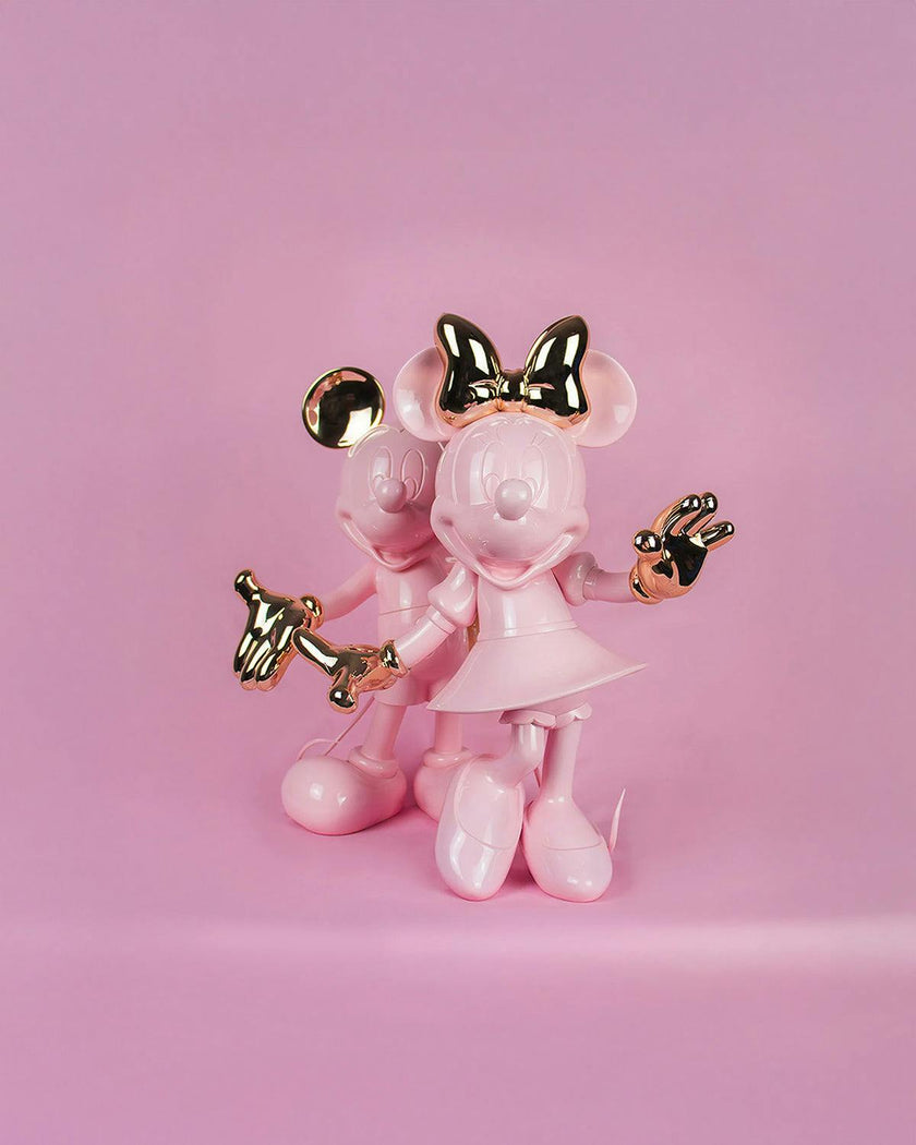 Minnie WELCOME Pastel Pink & Gold 12in