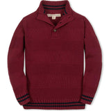 Organic Mock Neck Stripe Sweater