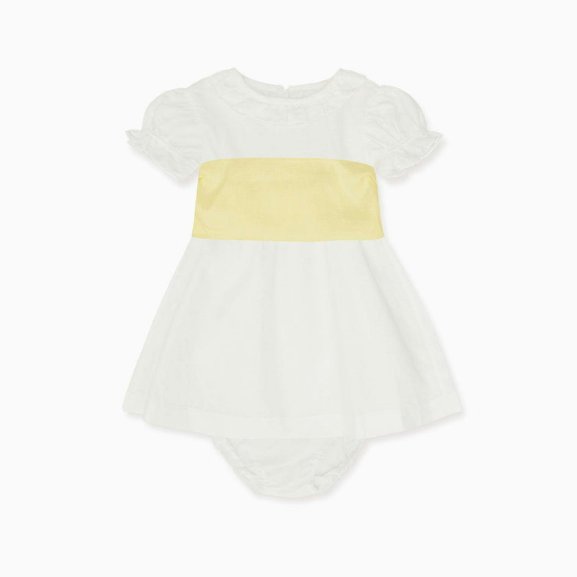 Vega Ceremony Baby Girl Set with Silk Sash