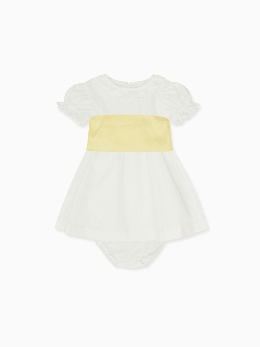 Vega Ceremony Baby Girl Set with Silk Sash