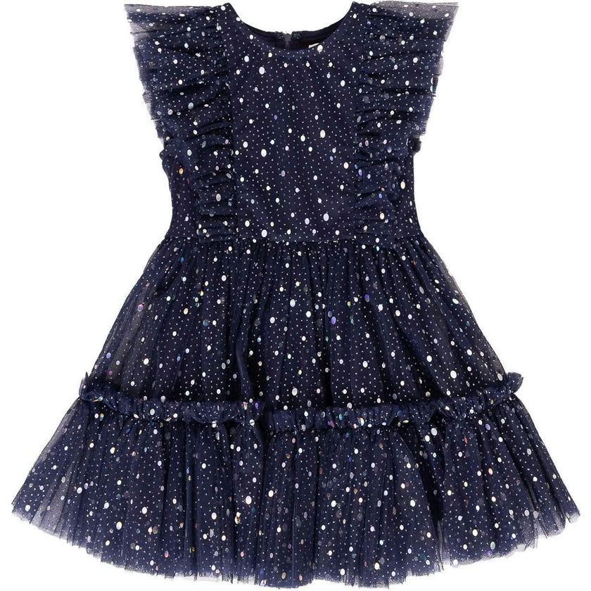 Mini Brynlee Dress in Sparkling Stars Navy
