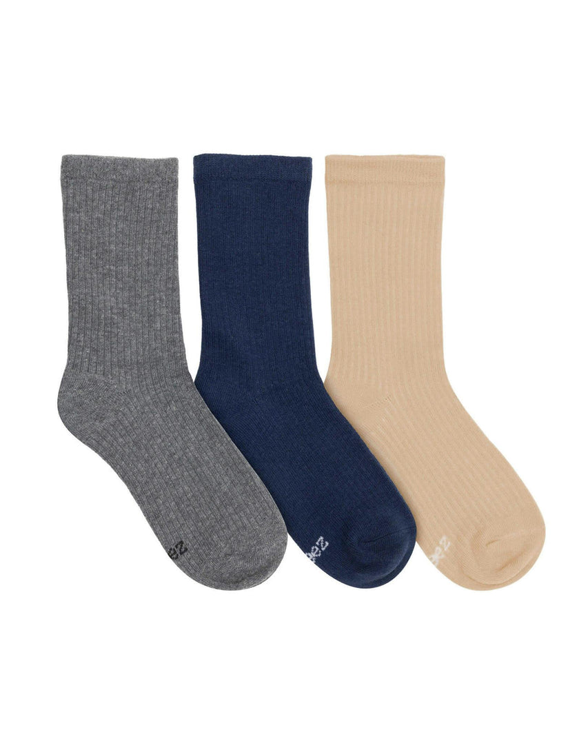 Ribbed Crews Socks