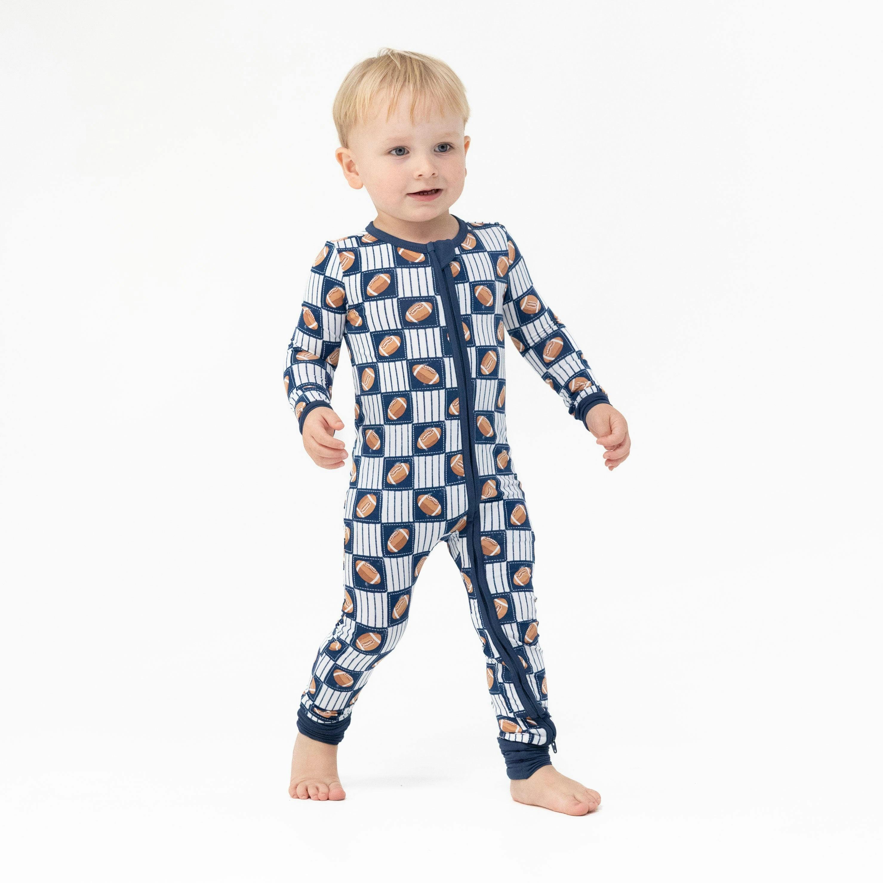 Football Patchwork - Convertible Romper