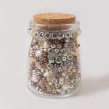 Heroine Metallic Letter Bead DIY Stretch Bracelet Kit with Dagger Charm