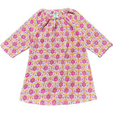 Floral Block Print Full Sleeve Caftan