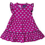 Dinos in Pink Ruffle Dress