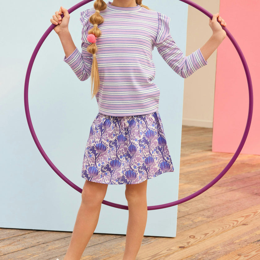Ruched Circle Skirt