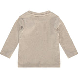 Ribbed Round Neck Long Sleeve T-Shirt