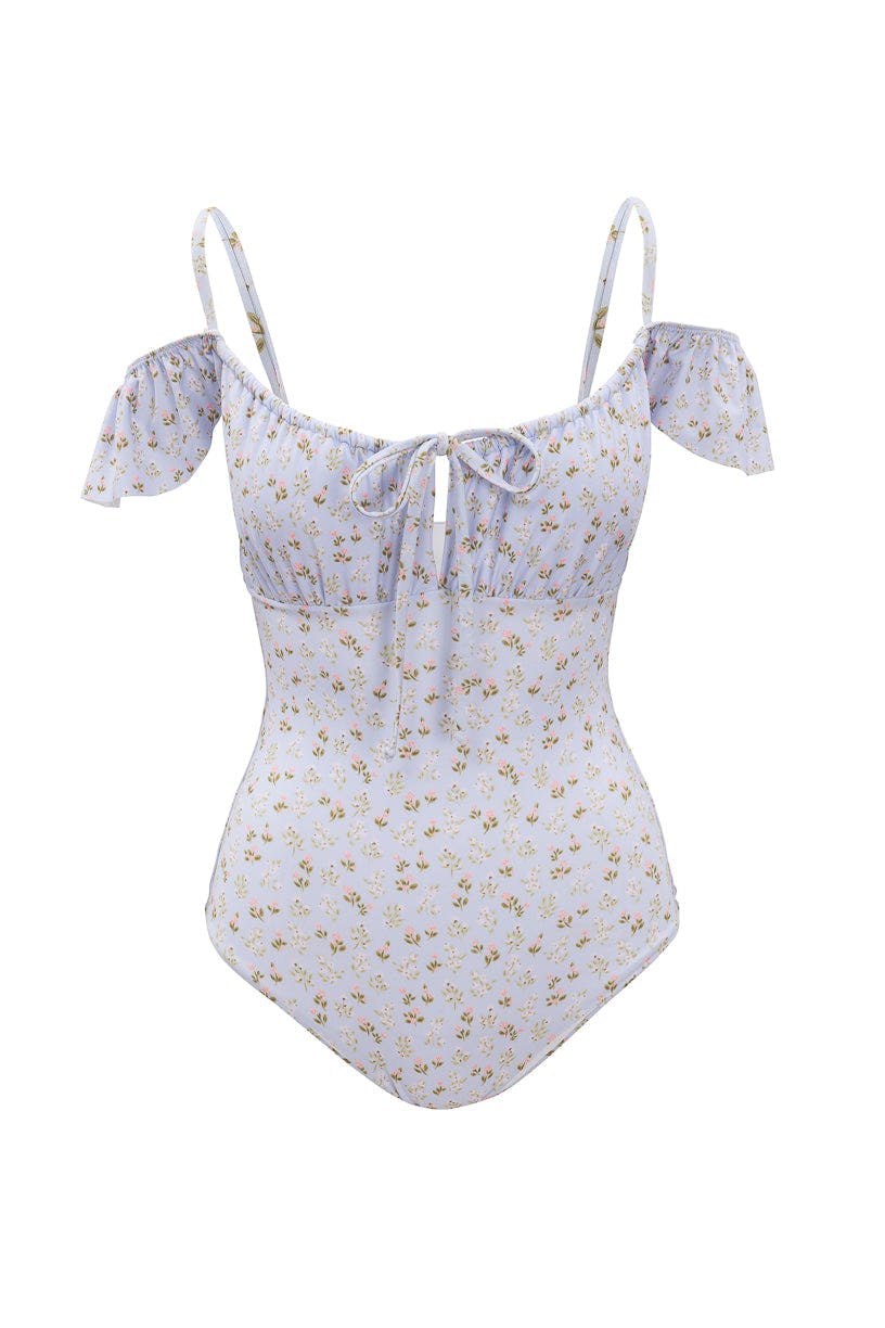 Maise One Piece in Blue Ditsy Floral